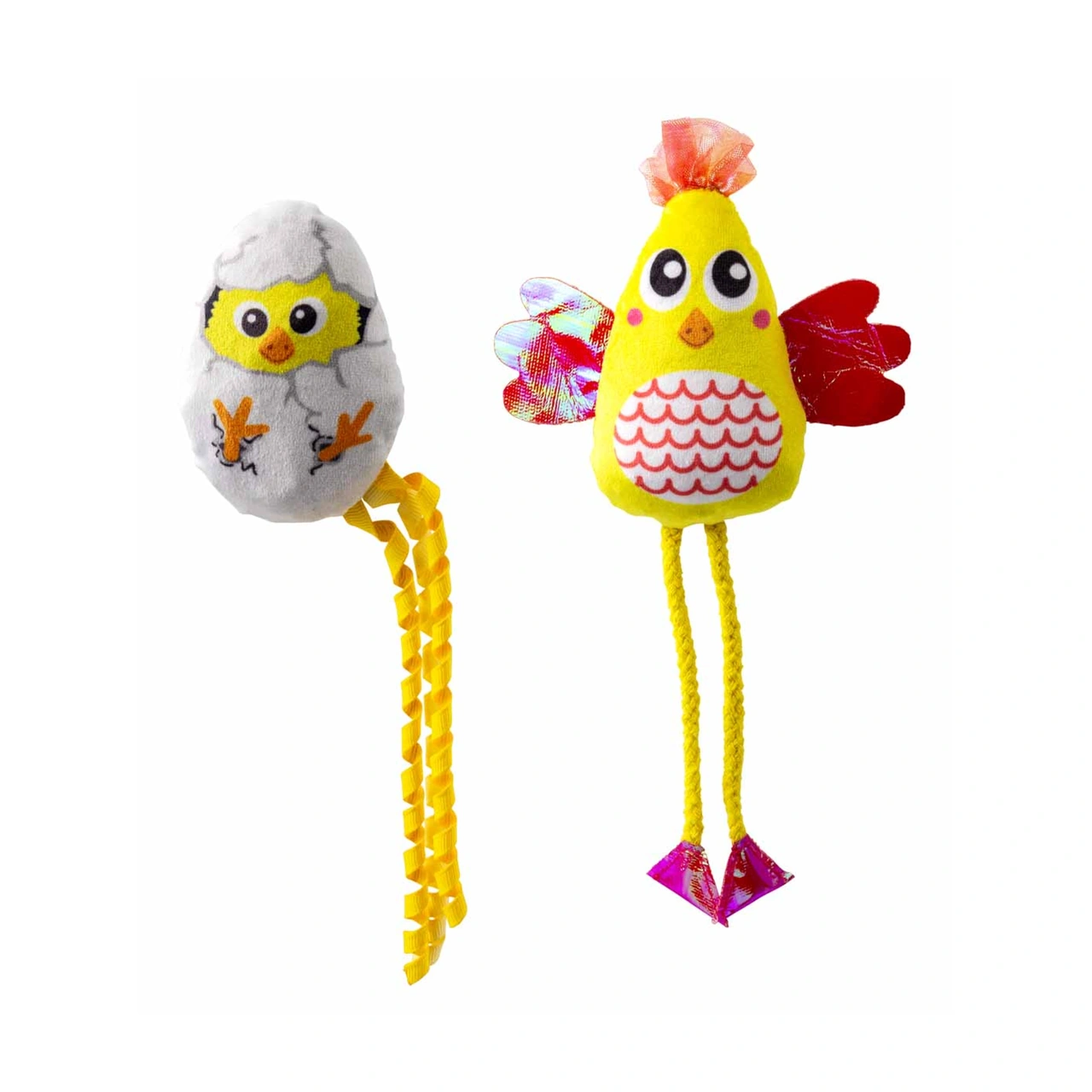 KONG Cat Scrattles Chicken 2 stk 23 x 8,5 x 3 cm med catnip